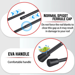 2.1m Ultralight Carbon Spinning/Casting Rod