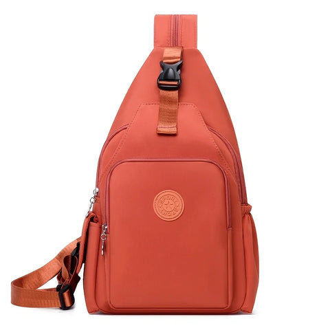 Women’s Korean-Style Nylon Chest Backpack