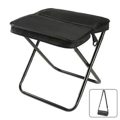 Foldable Backpack Stool – Portable Outdoor Fishing & Camping Chair with Storage Bag