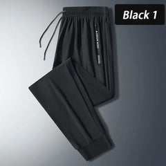 Men’s Quick-Dry Running Pants – Zipper Fitness Trousers