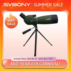 SVBONY Spotting Scope – Waterproof Long-Range Zoom Telescope for Outdoor & Shooting