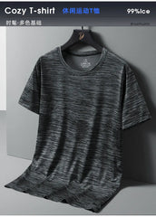 Men’s Plus Size T-Shirt 6XL–8XL – Summer Outdoor Hiking & Casual Tee