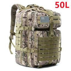 30L/50L Tactical Backpack – MOLLE Outdoor Hiking & Hunting Travel Bag