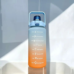 2000ml Large Capacity Gradient Water Bottle – Outdoor Sports & Fitness