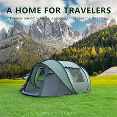 5–8 Person Automatic Pop-Up Camping Tent – Waterproof Quick Opening Outdoor Shelter