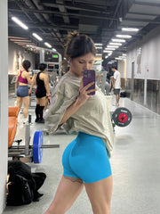 Women’s Seamless High-Waist Fitness Shorts