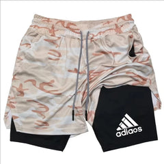 Men’s 2-in-1 Running Shorts with Phone Pocket