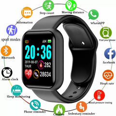 Y68 Smart Watch – Heart Rate, Oxygen & Blood Pressure Monitor for iOS & Android