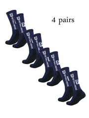 4 Pairs FS Mid-Tube Football Socks – Non-Slip & Breathable