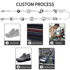 Men’s Steel Toe Safety Sneakers – Puncture-Proof, Anti-Smash, Air Cushion Work Shoes