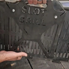 Stainless Steel Collapsible BBQ Grill – Portable Tabletop Charcoal Barbecue for Camping & Picnics (40×22×10 cm)