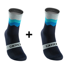 2 Pairs Professional Cycling Socks – Breathable Compression