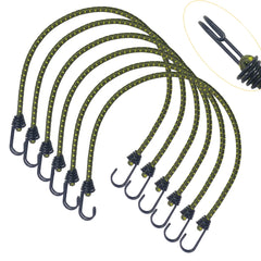 6pcs Elastic Bungee Cord Set – High-Elasticity Tie Down Straps for Camping, Bikes & Cars