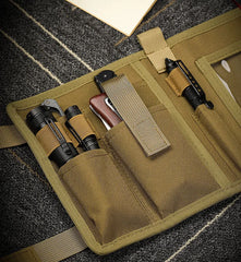 Tactical Map Storage Bag – Foldable Utility EDC Tool Pouch with Hook & Loop