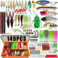 Multi-Lure Fishing Kit with Tackle Box – 86 to 366pcs