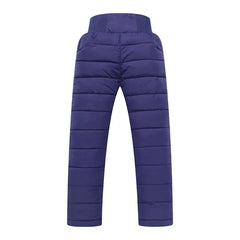Kids Winter Warm Pants – Cotton-Padded Waterproof Ski Trousers (2–12Y)