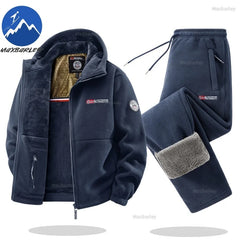Men’s Maxbarley Retro Fleece Winter Tracksuit Set