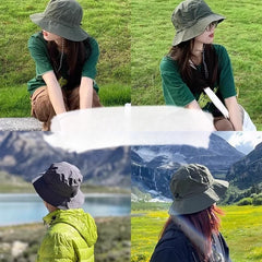 Waterproof Sun Protection Bucket Hat – Outdoor Fishing & Hiking UV-Proof Cap with Storage Bag