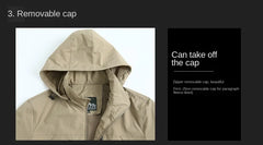 Men’s Gorpcore Tactical Jacket – Waterproof Military Windbreaker