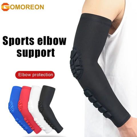 Padded Compression Arm Sleeve – Elbow Protector for Sports (1 Pc)