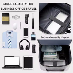 Men’s Waterproof Business Laptop Backpack with USB Port – 15.6 Inch