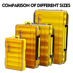 10-Cell Double-Sided Fishing Tackle Box – Durable Bait & Tool Organizer