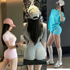 Women’s Seamless High-Waist Fitness Shorts