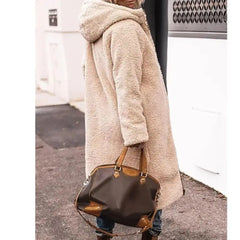 Women’s Winter Hooded Quilted Puffer Jacket – Reversible