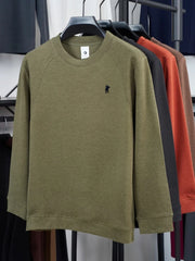 Luxury Embroidered Men’s Round-Neck Pullover