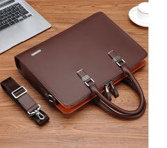 MOTAORA Genuine Leather Laptop Briefcase (14–15.6")