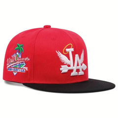 Unisex LA Embroidery Baseball Cap – Adjustable Snapback Hat