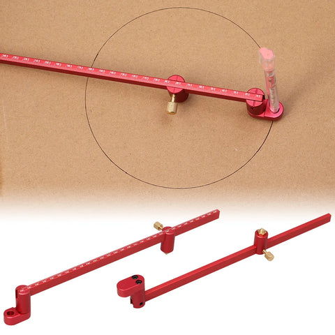 Aluminum Scribing Gauge & Center Finder – 32cm Woodworking Circle Ruler