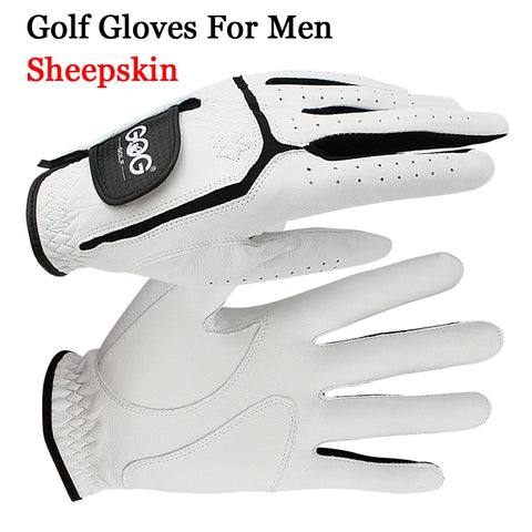 Men’s Sheepskin Leather Golf Gloves – Professional Thickened Palm