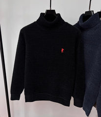 Men’s Luxury Velvet High Neck Sweater