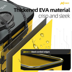 YUZHIYUAN Foldable Fishing Bucket – Portable Large-Capacity EVA Live Fish Container