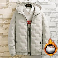 Men’s Thick Cotton Padded Jacket – Slim Fit Winter Streetwear Coat