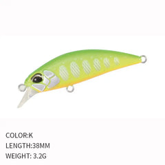 38mm Mini Sinking Minnow Fishing Lure