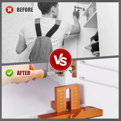 2-in-1 Cabinet Door Installation & Positioning Jig