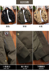 Men’s Outdoor Vintage Cargo Jacket – Embroidered Cotton Windbreaker 2024
