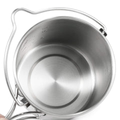 LIXADA 750ml Stainless Steel Camping Mug with Lid & Foldable Handle