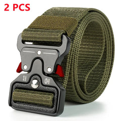 Unisex Tactical Nylon Belt with Quick Release Buckle