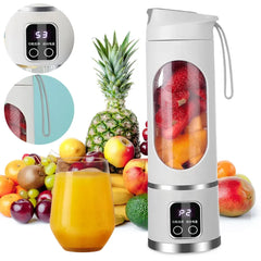 Portable Wireless USB Mini Juicer Blender 450ml Fruit Mixer Cup