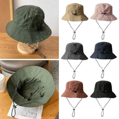 Waterproof Sun Protection Bucket Hat – Outdoor Fishing & Hiking UV-Proof Cap with Storage Bag