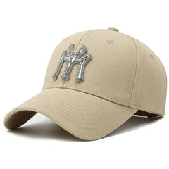 Women’s Rhinestone Baseball Cap – Fashion Casual Sunshade Hat
