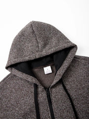 Men’s Oversized Streetwear Zipper Hoodie – Warm Winter Outdoor Sweatshirt Jacket