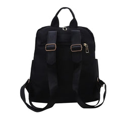 Large Capacity Simple Black Travel & School Backpack – Unisex Harajuku Style