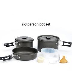 Lightweight Camping Cookware Set – Portable Pot & Pan Kit for 1–7 People