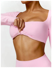 Women’s Quick-Dry Square Neck Gym Top