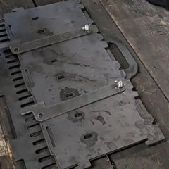 Stainless Steel Collapsible BBQ Grill – Portable Tabletop Charcoal Barbecue for Camping & Picnics (40×22×10 cm)