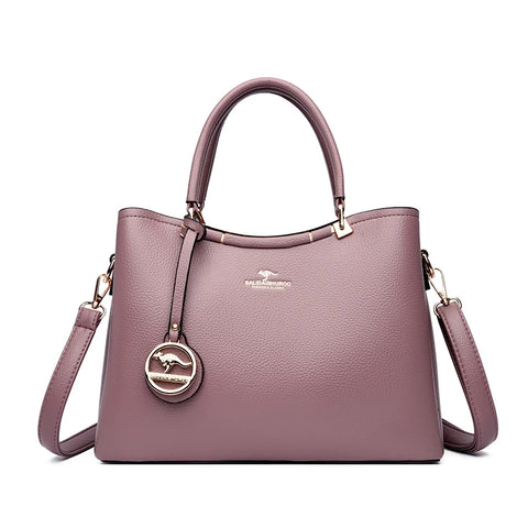Kangaroo Women’s Large Capacity PU Shoulder Bag